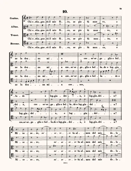First page of Chi estinguerà il mio foco