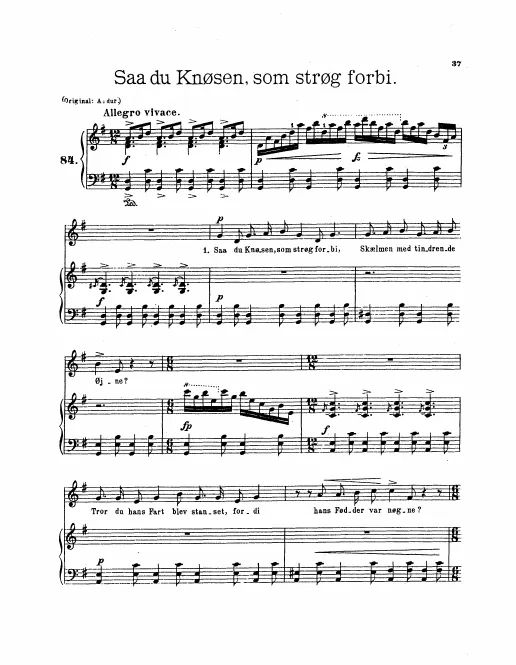 First page of 6 Songs