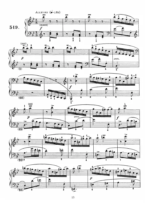 First page of Keyboard Sonata in B-flat major