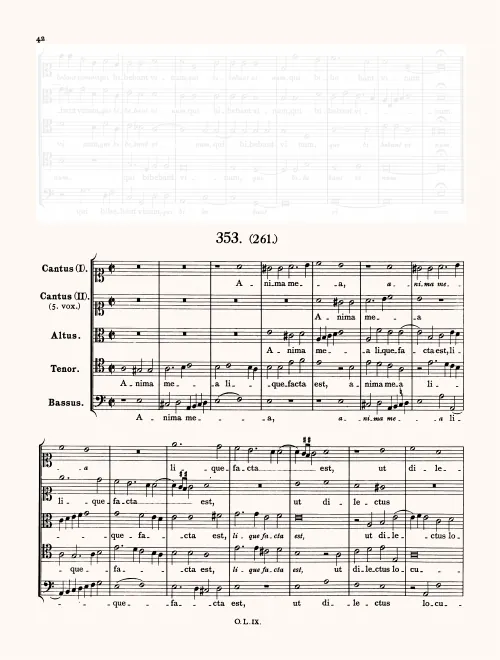 First page of Anima mea liquefacta