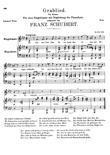 First page of Grablied
