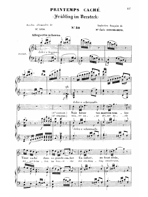 First page of Frühling im Versteck