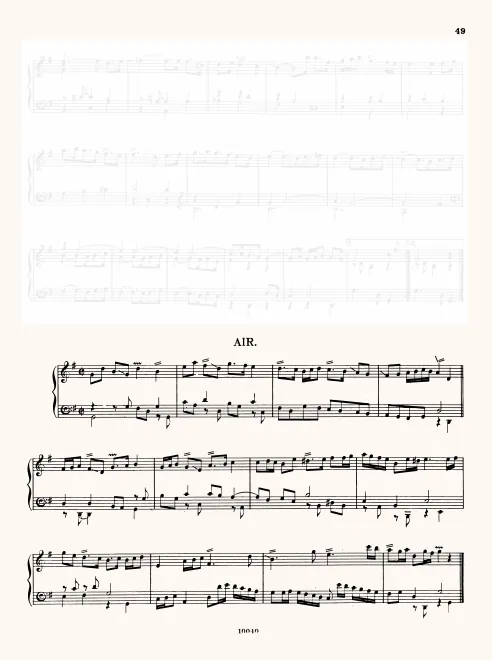 First page of Air in G-major