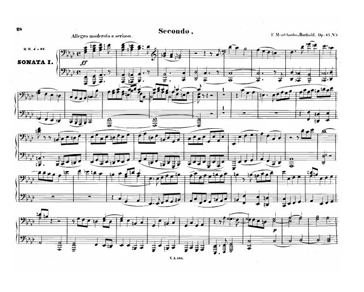 First page of 6 Sonatas for Organ