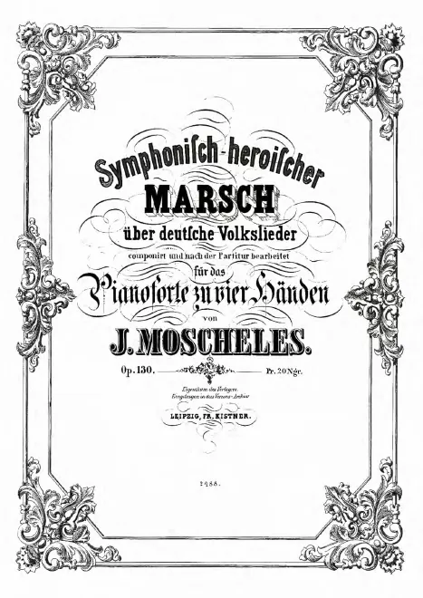 First page of Symphonisch-heroischer Marsch über deutsche Volkslieder