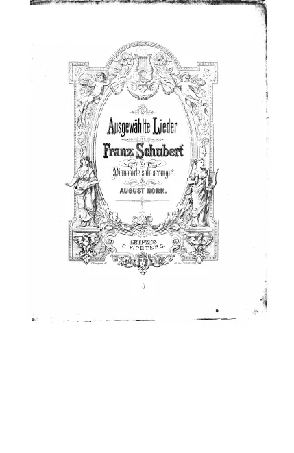 First page of Ausgewählte Lieder für Pianoforte solo arrangiert