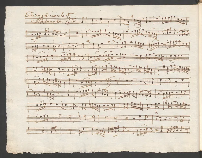 First page of Baryton Trio in G major