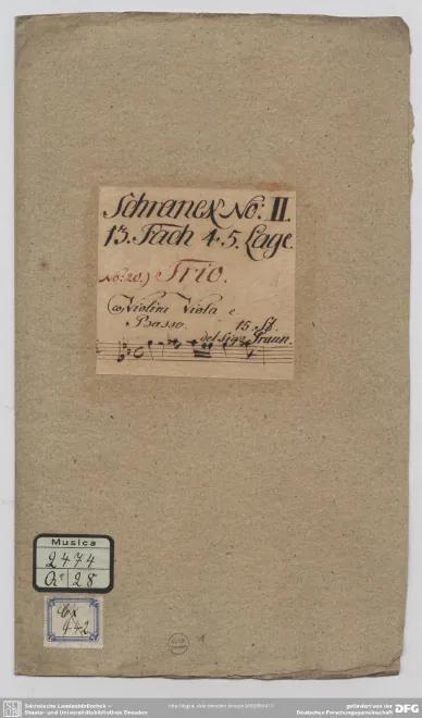 First page of Concerto grosso in C minor