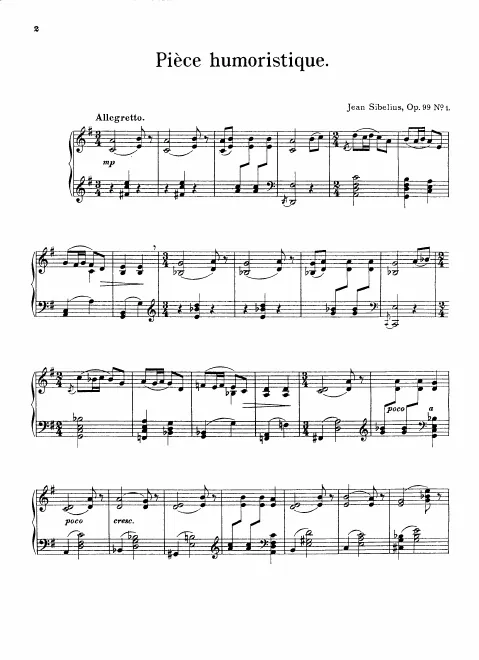 First page of Eight Pieces for Piano
