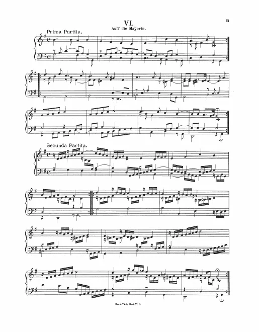 First page of Partita auff die Mayerin