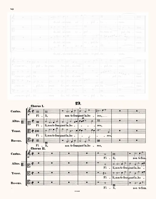 First page of Fili non te frangant labores