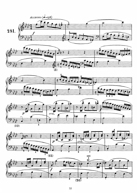 First page of Keyboard Sonata in F minor