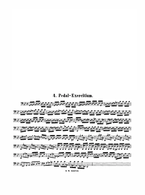 First page of Pedal-Exercitium
