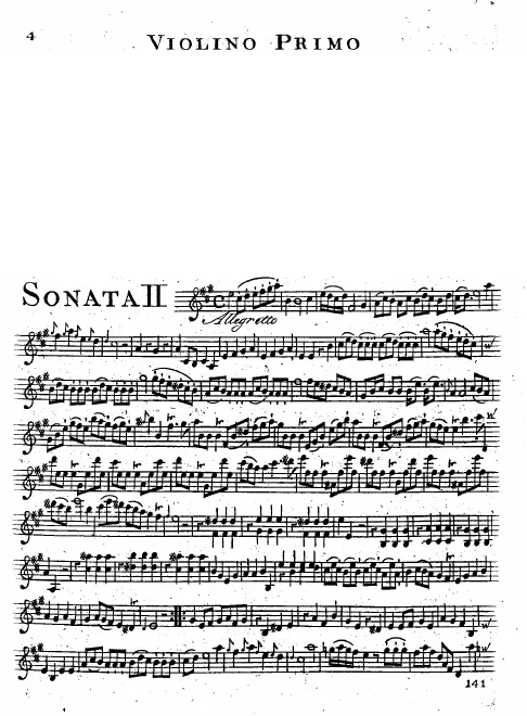 First page of String Duo in A major
