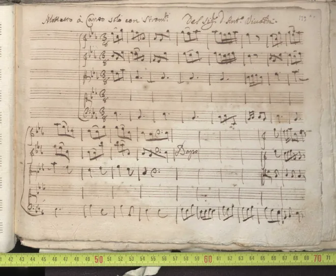 First page of O qui coeli terraeque sereitas