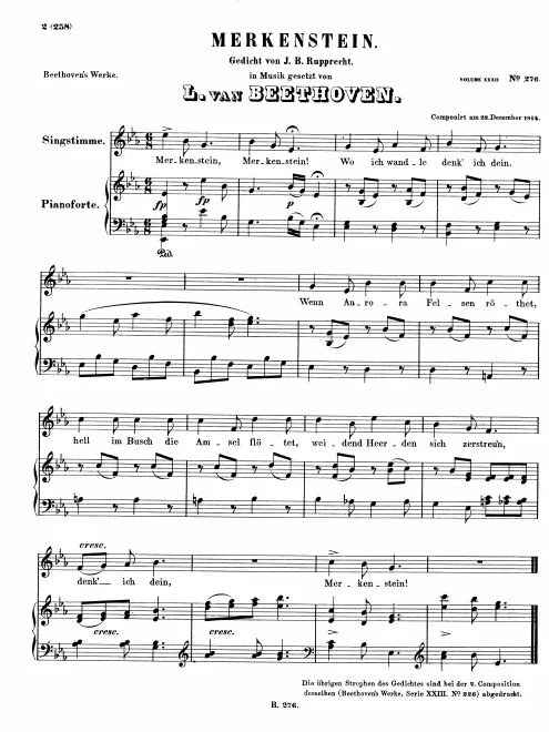 First page of Merkenstein