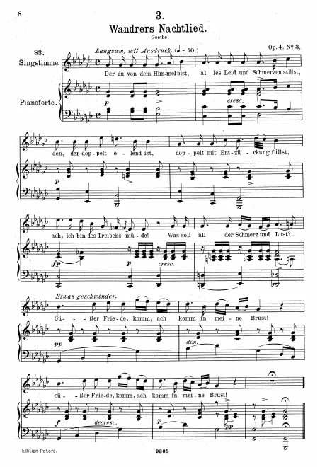 Complete Score (Original / High voice, )