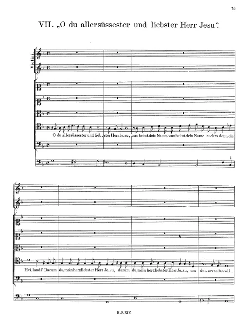 First page of O du allersüßester und liebster Herr Jesu
