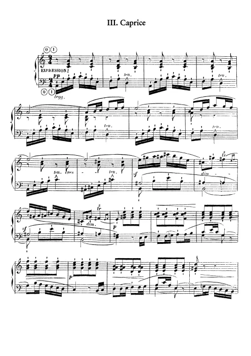First page of 3 Esquisses musicales