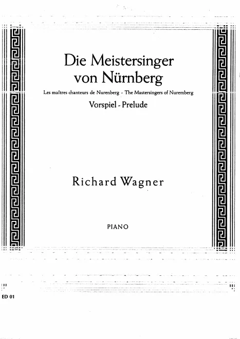 First page of Die Meistersinger von Nürnberg