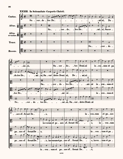 First page of Sacerdotes Domini