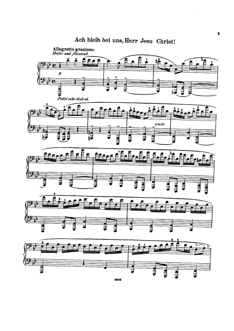 First page of Ach bleib bei uns, Herr Jesu Christ