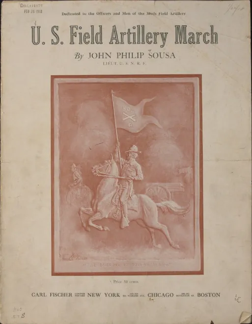 First page of U. S. Field Artillery March