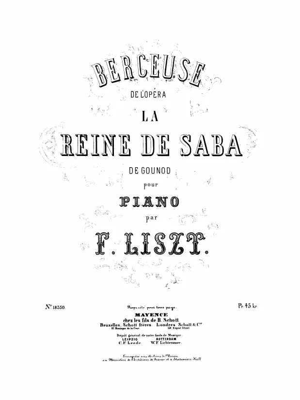 First page of Les Sabéennes