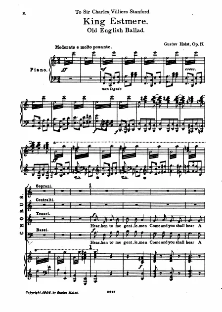 First page of King Estmere