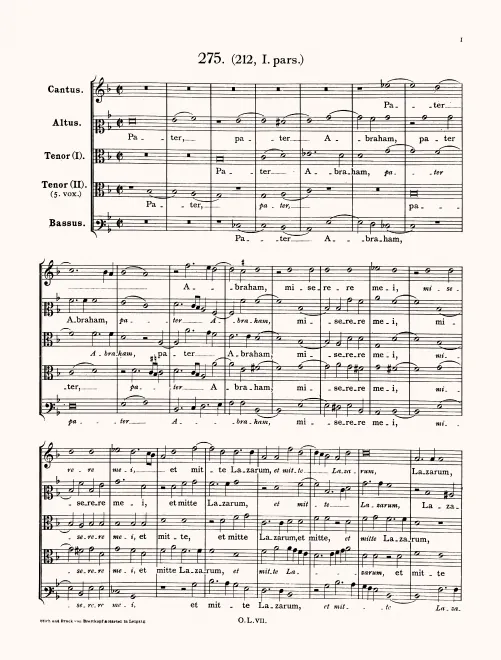 First page of Pater Abraham