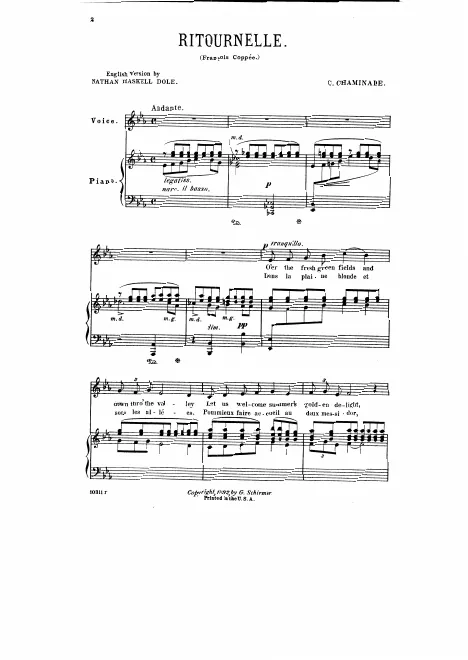 First page of Ritournelle