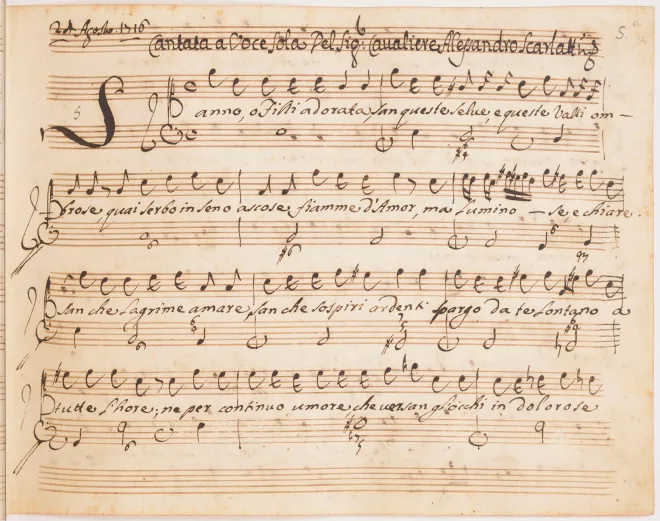 First page of Sanno, o Filli adorata