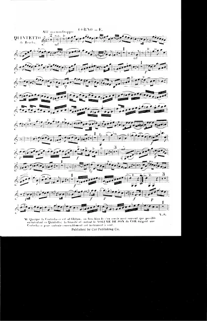 First page of Grand Quintet