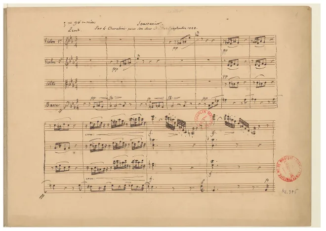 First page of Souvenir