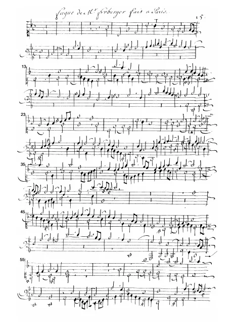 First page of Ricercar in C major