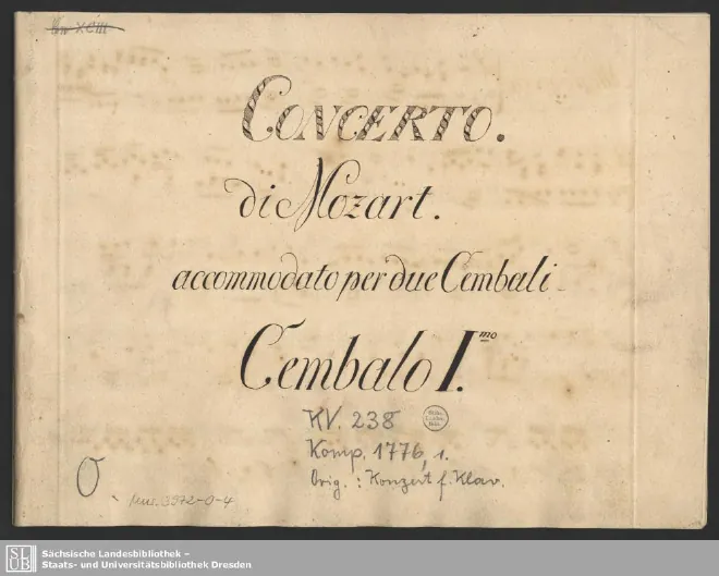 First page of Piano Concerto No.6