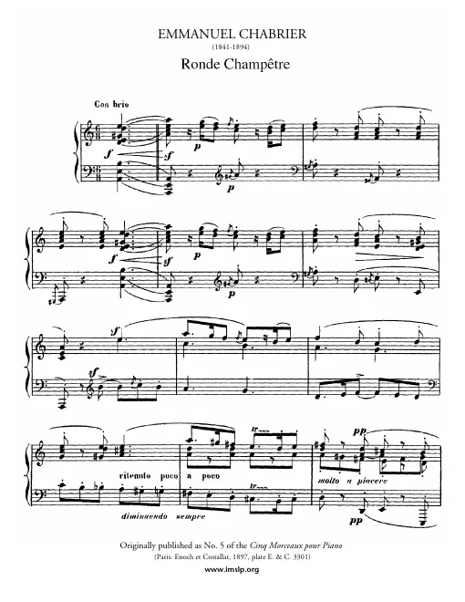 First page of Ronde champêtre