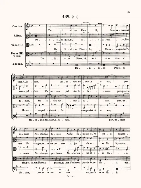 First page of Delitiae Phoebi