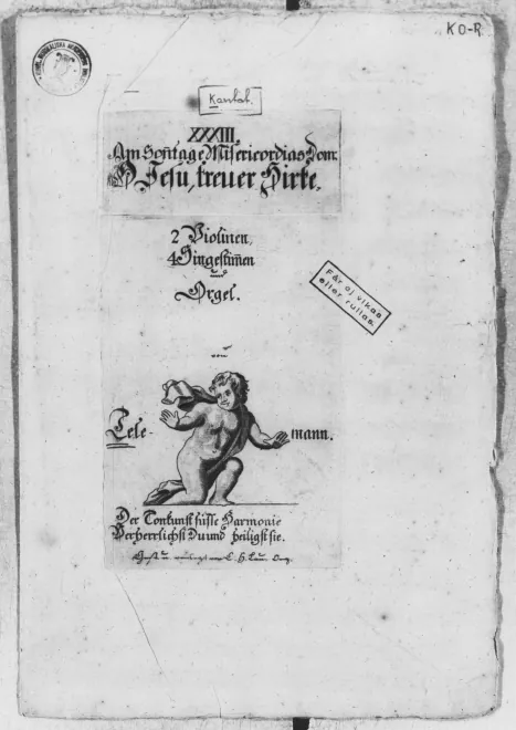 First page of O Jesu, treuer Hirte TWV 1:1202