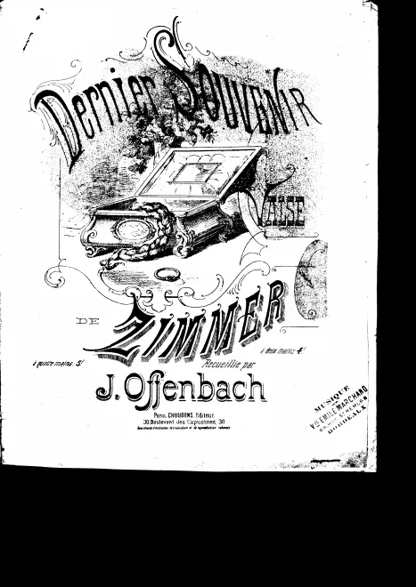 First page of Valse de Zimmer