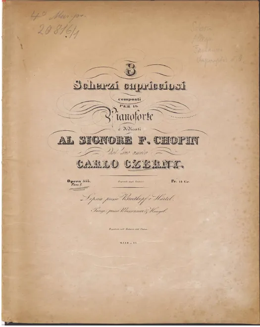First page of 8 Scherzi capricciosi