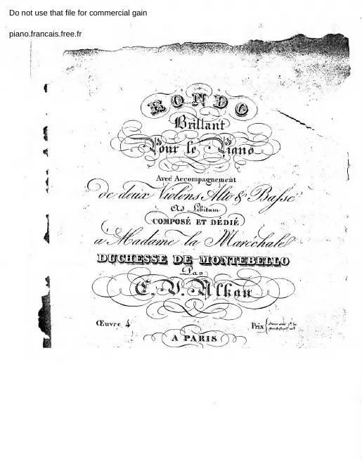First page of Rondo brillant, Op.4