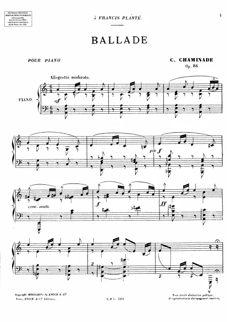 First page of Ballade