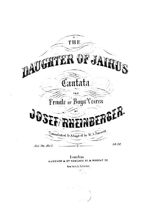 First page of Das Töchterlein des Jairus