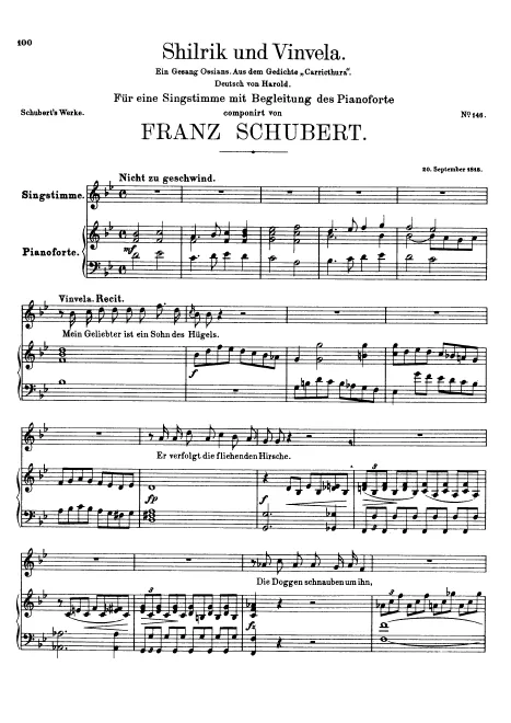 First page of Shilric und Vinvela