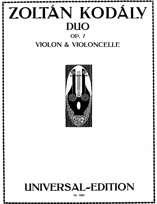 First page of Duo for Violin and Cello