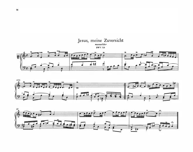 Jesus, meine Zuversicht, BWV 728
