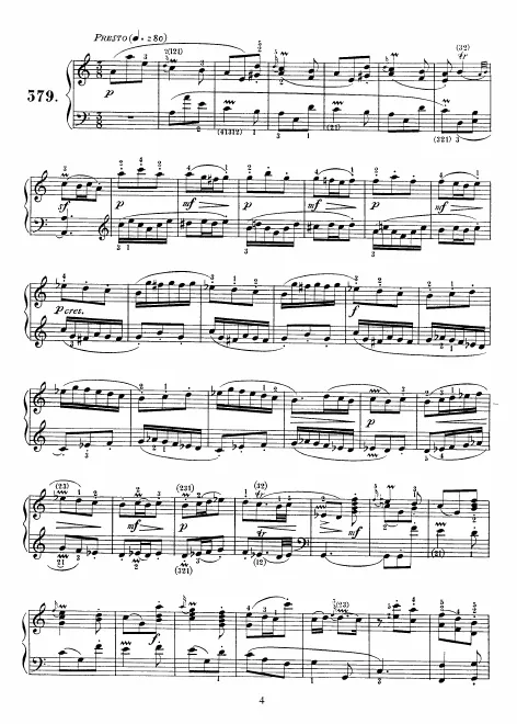 First page of Keyboard Sonata in A minor