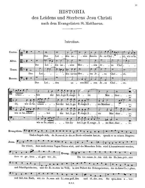 First page of Matthäus-Passion