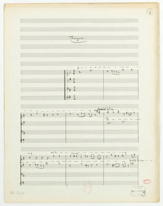 First page of Fugue